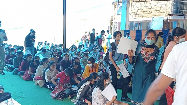 पुलिस भर्ती की मूल्यांकन प्रक्रिया में हुई कोविड नियमों की पालना अंतिम दिन सैकड़ों अभ्यर्थियों ने लिया भाग