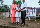 साईं विजन वरिष्ठ माध्यमिक पाठशाला भरेड़ी में रूहानी रिद्धि को विधिवत नवोदय स्कूल के चयन के लिए  किया सम्मानित
