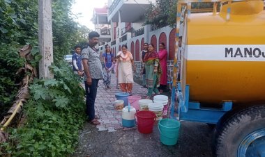 शहर में बरसात के मौसम में पिछले दो दिनों से पानी की सप्लाई नहीं  मचा हाहाकार