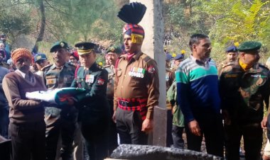 शहीद अमित शर्मा का राजकीय सम्मान के साथ हुआ अंतिम संस्कार