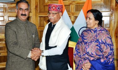 शिव प्रताप शुक्ला का स्वागत, राजभवन में कतारबद्ध नजर आए नेता और अधिकारी