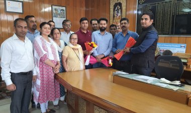 नगर परिषद के सभी पार्षद व कार्यकारी अधिकारी ने उपायुक्त हमीरपुर से की शिष्टाचार भेंट