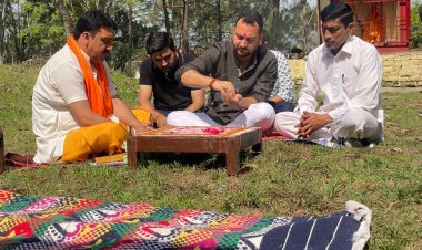 आशीष शर्मा ने बरोहा गांव में वाटर ओवरहेड टैंक का भूमि किया पूजन