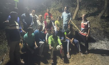 युवा कला मंडल भ्याड़ ने ब्रम्हलीन बाबा काली दास की वर्षी के उपल्क्ष पर लगाई 8वां बैंच और 6वीं सोलर लाइट