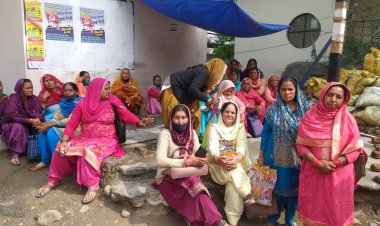 बतलाऊ गांव की महिलाओं का एक प्रतिनिधिमंडल शराब के ठेके के विरोध में एडीसी हमीरपुर से मिला,