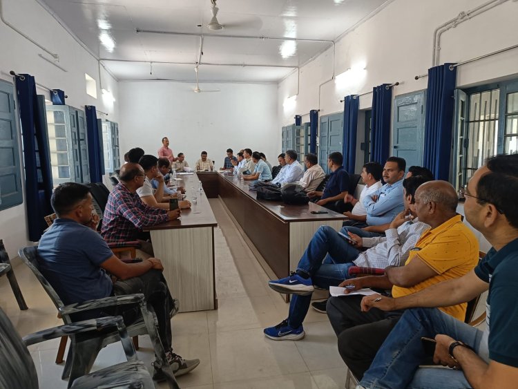 खेल विभाग ने जिलास्तरीय बैठक का किया आयोजन