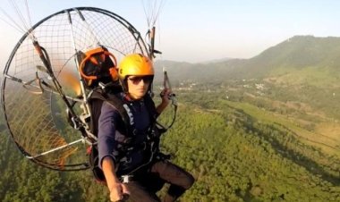 अब पटलांदर से भी ले सकेंगे मोटर पैराग्लाइडिंग का रोमांच, सफल रहा ट्रायल, पायलट राहुल गढ़वाल ने भरी उड़ान