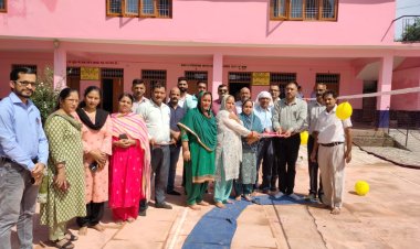 झगड़ियाणी में बैडमिंटन कोर्ट का किया उद्घाटन