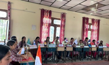 राजकीय वरिष्ठ माध्यमिक पाठशाला नाल्टी में युवा मंथन मॉडल G20 सम्मेलन का किया आयोजित