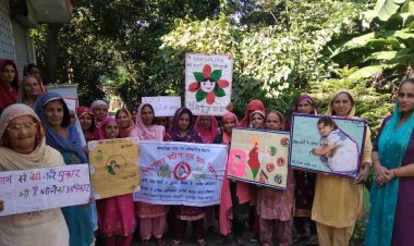 सुजानपुर के आंगनवाड़ी  केंद्रों  में भी मनाया अंतर्राष्ट्रीय बालिका दिवस