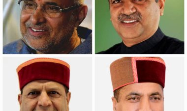 खन्ना, टंडन, बिंदल और जयराम के केंद्रीय एवं सूचना प्रसारण मंत्री अनुराग ठाकुर को बर्थडे विशीस़