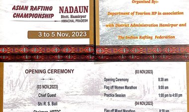 एशियन राफ्टिंग चैंपियनशिप की मेजबानी के लिए नादौन तैयार