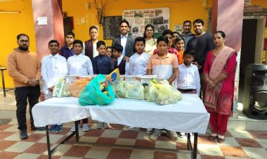 डीसी ने परिवार सहित बाल आश्रम के बच्चों संग मनाई दिवाली