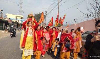 राम मंदिर अभिषेक: हमीरपुर जिले में निकाली गईं शोभा यात्राएं