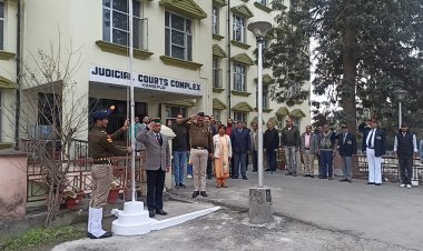 जिला न्यायिक परिसर में भी मनाया गया गणतंत्र दिवस