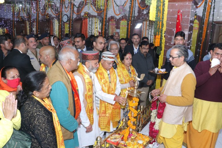 राज्यपाल ने किया राममंदिर शिमला का दौरा