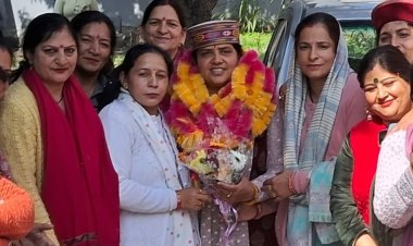 महिला मोर्चा जिला हमीरपुर  के हर बूथ पर करेगा चाय पर चर्चा :अर्चना चौहान