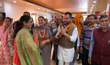 भाजपा मंडल ने पलकों पर बैठाए विधायक आशीष, किया जोरदार स्वागत