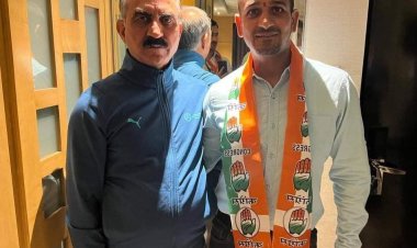 राजेंद्र राणा को बड़ा झटका, संस्था के अध्यक्ष के बेटा कांग्रेस में शामिल