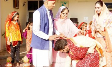 कुलदेवी का आशीर्वाद लेकर अनुराग ठाकुर निकले विजय संकल्प यात्रा पर