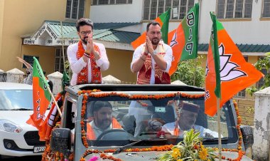 अनुराग ठाकुर ने हमीरपुर उपचुनाव में कांग्रेस पर साधा निशाना, विशाल रोड शो में भाजपा की भारी जीत का दावा