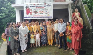 नादौन के गांव बदारन में बताया पोषण का महत्व