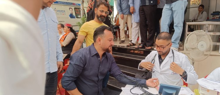 सेवा पखवाड़े” के तहत जिला हमीरपुर में किया गया स्वास्थ्य जांच शिविर का आयोजन