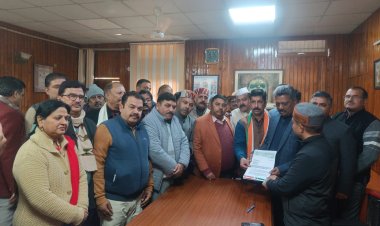 कांग्रेस ने हमीरपुर में निकाली अंबेडकर सम्मान यात्रा