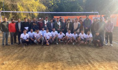 सांसद खेल महाकुंभ3 वॉलीबॉल के भोरंज और बड़सर के फाइनल मुकाबले होंगे कल