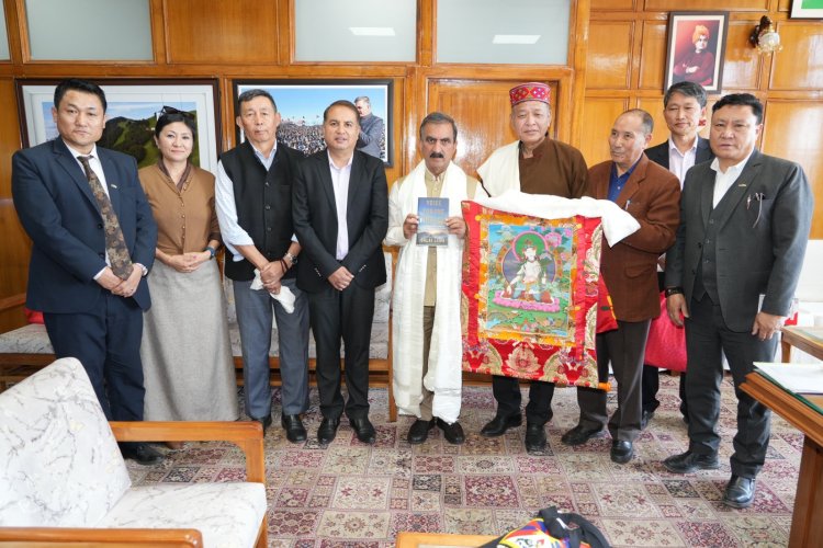 निर्वासित तिब्बत सरकार के प्रतिनिधिमंडल ने मुख्यमंत्री से भेंट की