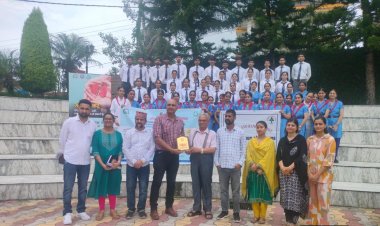 गौतम कॉलेज ऑफ नर्सिंग में स्काऊट एंड गाइड के तहत अंगदान जागरूकता कार्यक्रम