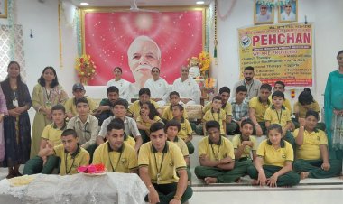 पहचान स्कूल के बच्चों ने ब्रह्माकुमारी बहनों के साथ मनाया रक्षाबंधन पर्व