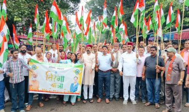 भाजपा डटवाल मंडल की ऐतिहासिक तिरंगा यात्रा  आजादी के अमृतकाल में राष्ट्रप्रेम और संगठन की शक्ति का अद्भुत प्रदर्शन