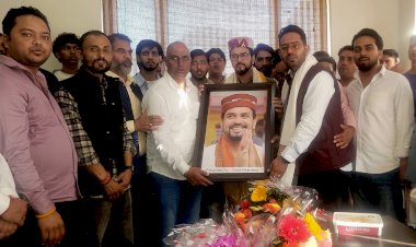 रोहित भारद्वाज ने सांसद अनुराग ठाकुर से मुलाकात की, आशीर्वाद लिया