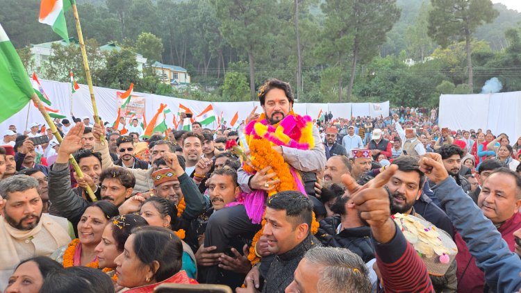 सरदार पटेल ने जिस पार्टी के निर्माण में  योगदान दिया, उसी पार्टी ने उनकी उपलब्धियों को हाशिए पर डाल दिया: अनुराग ठाकुर