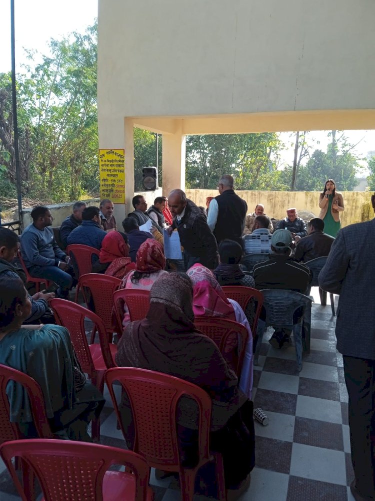 बिझड़ी ब्लॉक की ग्राम पंचायत कलवाल में की जनसमस्याओं की सुनवाई