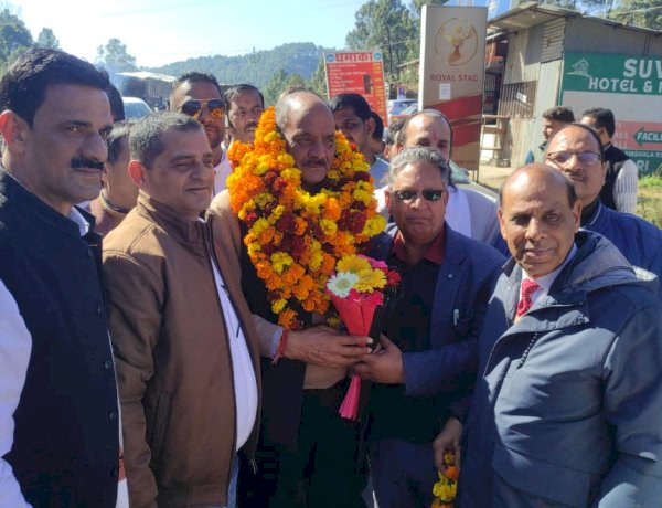 कृषि विपणन बोर्ड के अध्यक्ष कुलदीप सिंह पठानिया का स्वागत