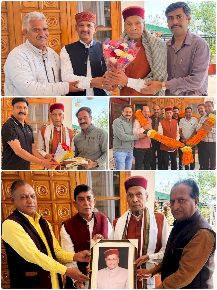 प्रेम और जनसमर्थन का अद्भुत संगम: पूर्व मुख्यमंत्री प्रोफेसर धूमल को लगातार मिल रही जन्मदिन की शुभकामनाएं