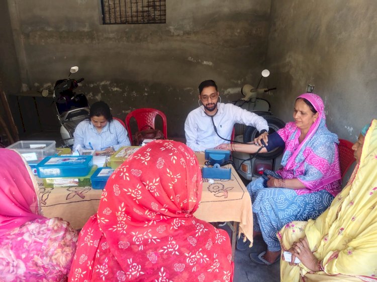 अस्पताल सेवा ने जांचा 163 लोगों का स्वास्थ्य, 57 की रक्तजांच की