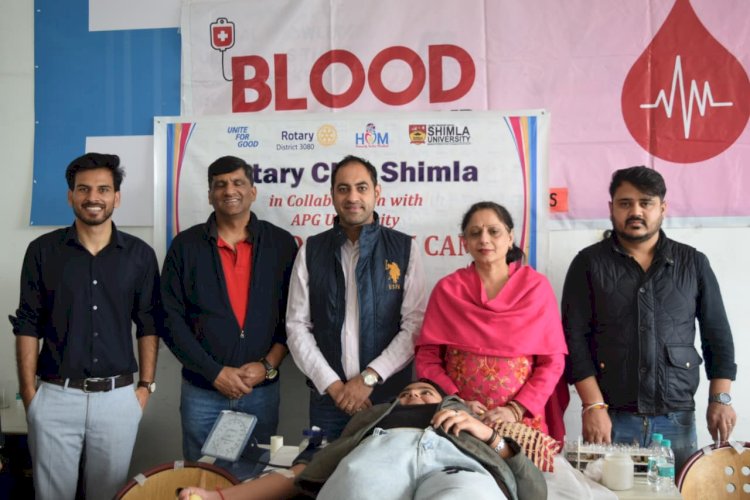 न रुके कदम, न रुका जज़्बा: शिमला विश्वविद्यालय (APG) ने 45 यूनिट रक्तदान कर दिया संदेश — “मानवता जिंदा है”