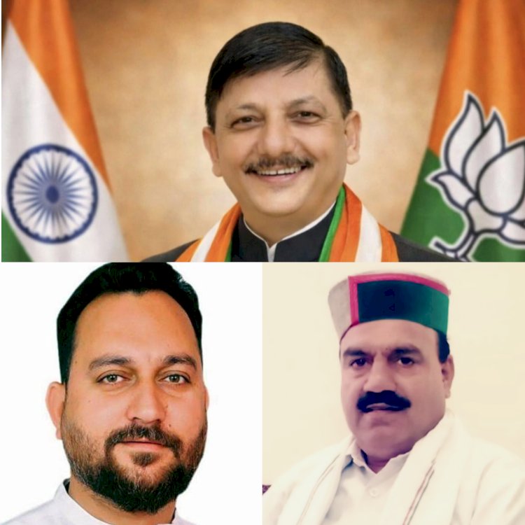 दूसरी बार सांसद रत्न सम्मान प्राप्त कर अनुराग ठाकुर ने हिमाचल को राष्ट्रीय स्तर पर गौरवान्वित किया : राजिंदर राणा, इंद्रदत्त लखनपाल, आशीष शर्मा