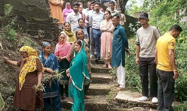 डीसी गंधर्वा राठौड़ ने ब्राहलड़ी और नारा में लिए जलस्रोतों की सफाई का जायजा
