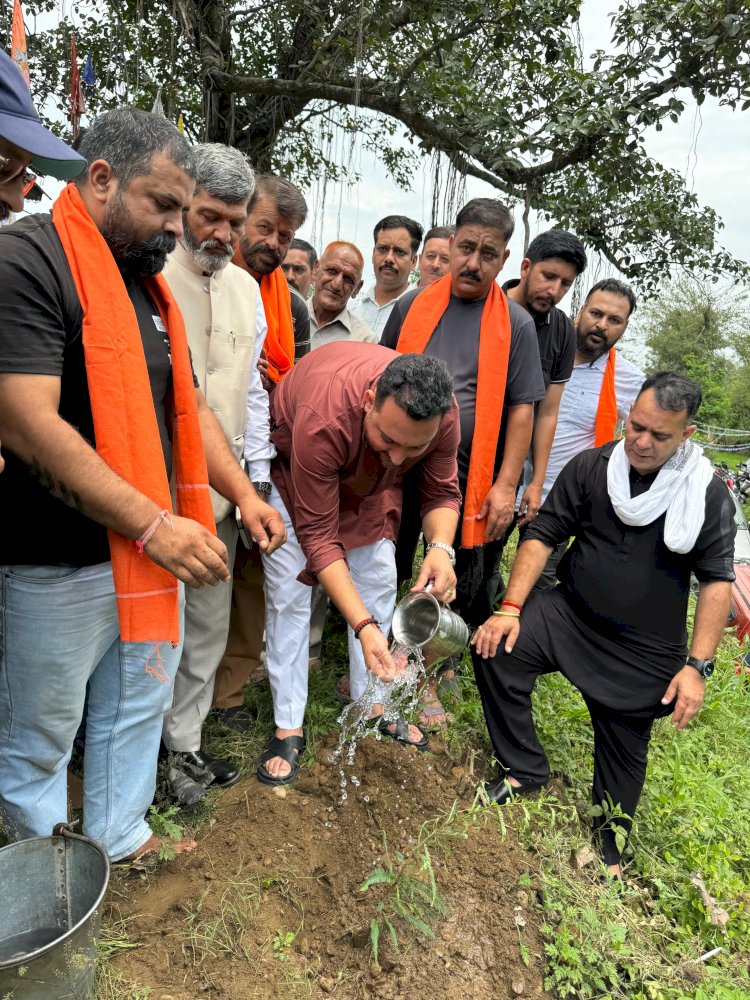 विधायक आशीष शर्मा ने बल्ह बूथ पर किया पौधारोपण भाजपा किसान मोर्चा के पौधरोपण अभियान का हुआ शुभारंभ