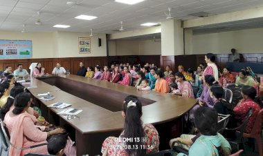 उपायुक्त गंधर्वा राठौड़ ने बच्चों के पोषण पर महिलाओं से लिया फीडबैक