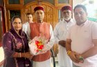 बीडीसी बमसण की नवनिर्वाचित अध्यक्ष पूजा एवं उपाध्यक्ष सुरिंदर ने प्रोफेसर प्रेम कुमार धूमल से की शिष्टाचार भेंट