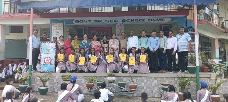 हिंदी पखवाड़ा प्रतियोगिता व कबड्डी में छाई चौरी स्कूल की छात्राएं