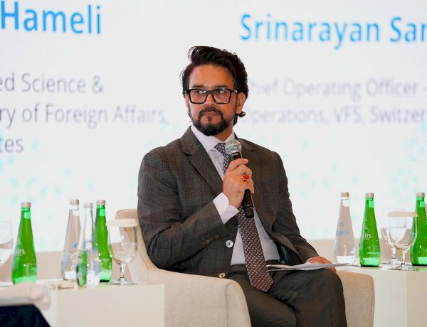 रायसीना मिडिल ईस्ट 2026 में अनुराग सिंह ठाकुर ने वैश्विक विकास में भारत के युवा सामर्थ्य और कौशल की भूमिका को रेखांकित किया