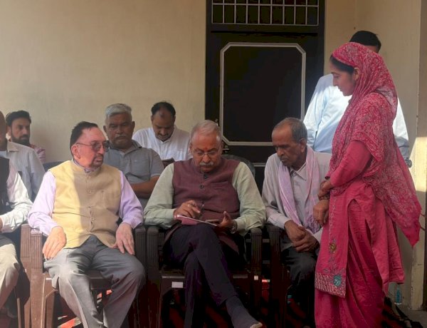 गांव साहनवीं में महिला मंडल भवन, हैंडपंप और पक्का रास्ता बनाया जाएगा : सुनील शर्मा बिट्टू